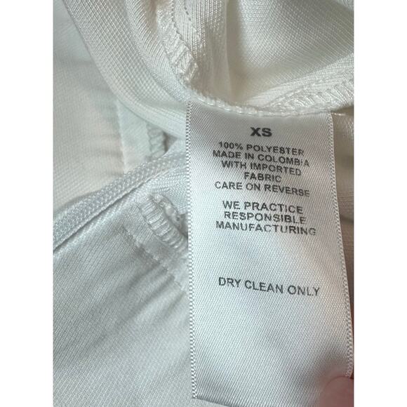 NOCHALANT Label White Off Center Closure White Dress Pants sz XS EUC - Picture 5 of 5